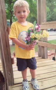 Jonah with Flowers